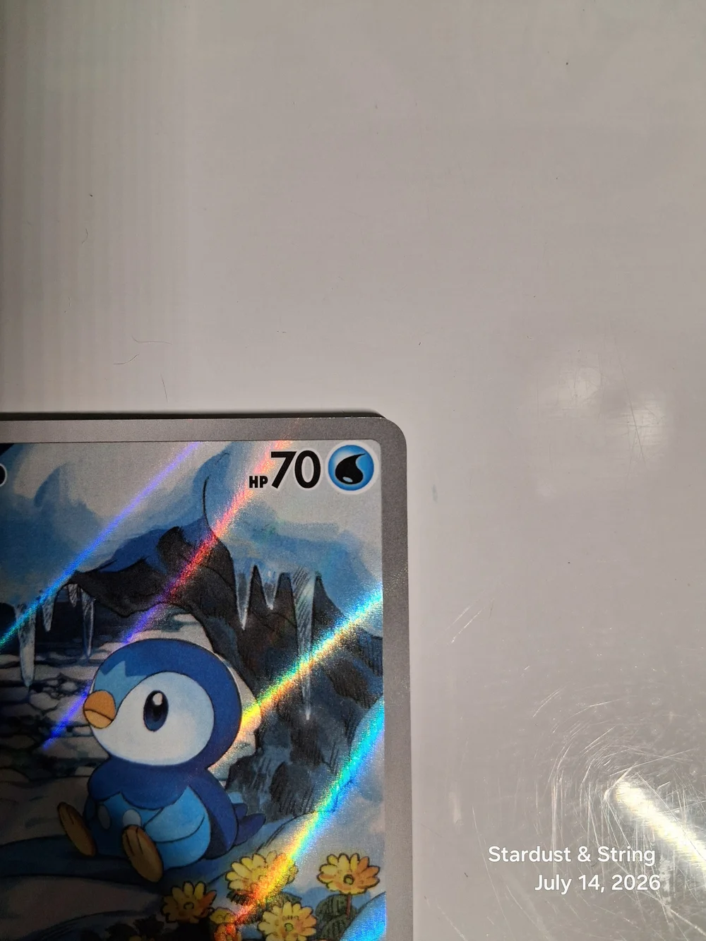 Pokemon Piplup 098/094 Phantasmal Flames Illustration Rare Moderately Played
